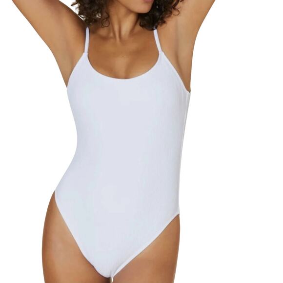 Andie White One Piece Swimsuit The Laguna - Picture 1 of 11